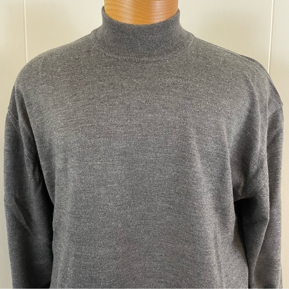 Tricots‎ St. Raphael Mock Neck Sweater Men’s XL Wool Silk Cashmere Knit - Picture 3 of 8